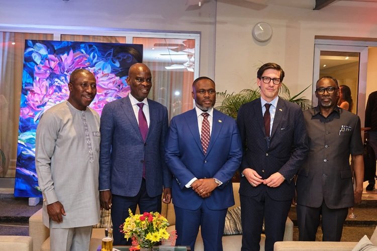 Mr Landscoft (second from right) with Mr Adjei (middle) and other dignitaries at the programme