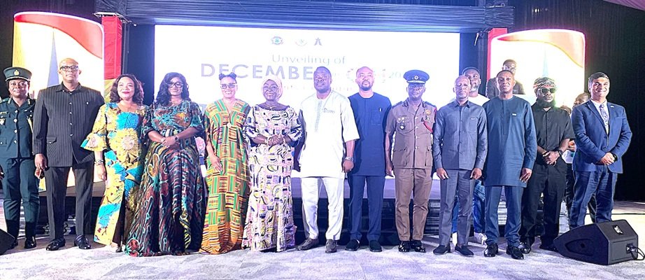 Ms Abla Dzifa Gomashie (sixth from left) with other dignitaries during the launch