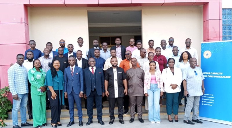 Dr Otabil (fifth from left front row) with the participants in the training.