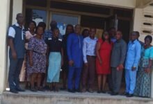 Dignitaries after the meeting.