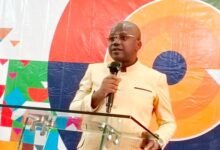 -Prof. Agyei (inset) addressing aparticipants at the event