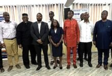 Prof. Godfred A. Bokpin (second from right) together with other dignitaries after programme