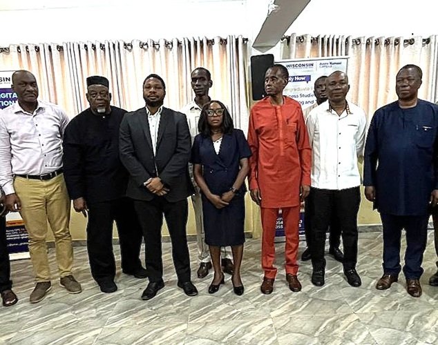 Prof. Godfred A. Bokpin (second from right) together with other dignitaries after programme