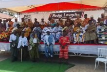Anlo chiefs at the launch of the festival