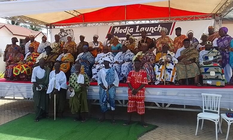 Anlo chiefs at the launch of the festival