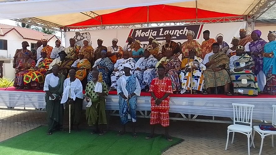 Anlo chiefs at the launch of the festival