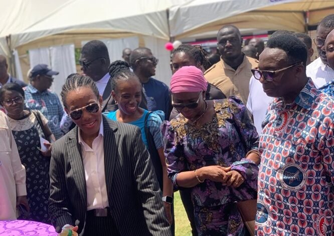 Dr Agyeman-Rawlings (left) and other dignitaries at the programme