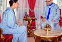 King Mohammed VI receives Fatima Ezzahra El Mansouri at the Royal Palace in Rabat, Morocco