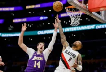 Lillard drilled a 3-pointer to give Portland a 108-105 lead with 910 remaining in the game