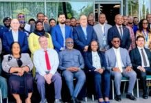 Dr Kamal Deen Ali (seated forth from left) with Mr Merlyn Gaskin (seated fifth from right) and other participants after the session