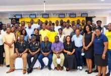 Officials from MTN and other stakeholders after the programme