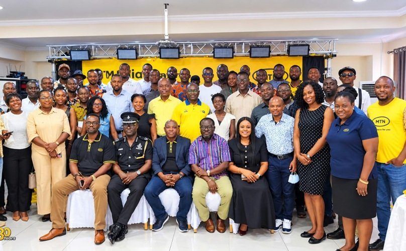 Officials from MTN and other stakeholders after the programme