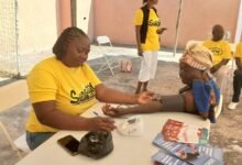 A woman being screened during the programme