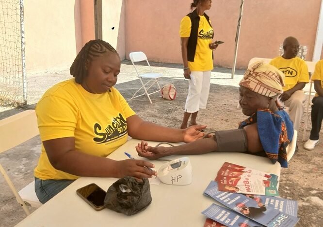 A woman being screened during the programme