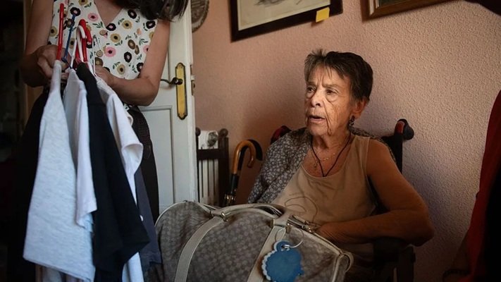 Maricarmen Abascal was evicted from her flat in Madrid two weeks ago
