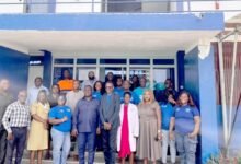 Mr Applerh (fifth from left), Mr Lamptey (sixth from left) and stakeholders after the event copy