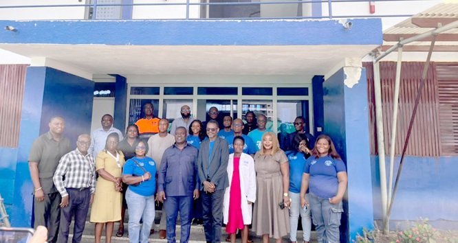Mr Applerh (fifth from left), Mr Lamptey (sixth from left) and stakeholders after the event copy