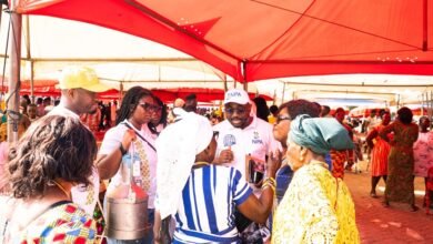 NPA staff educating residents of Ho on petroleum safety during the festival