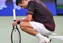 Novak Djokovic after his defeat