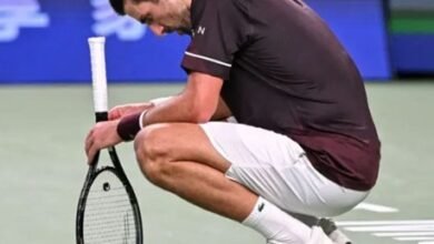 Novak Djokovic after his defeat