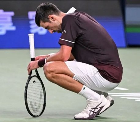 Novak Djokovic after his defeat