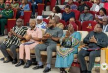 Dr Selase Agbeti (second from left) and other dignitaries at the event
