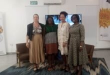 Professor Addo with other dignitaries after the programme