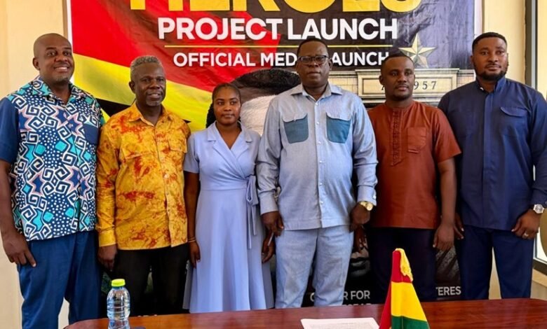 Dr Dzabaku Kudiabor (third from right) with other members of the CNIR after the launch
