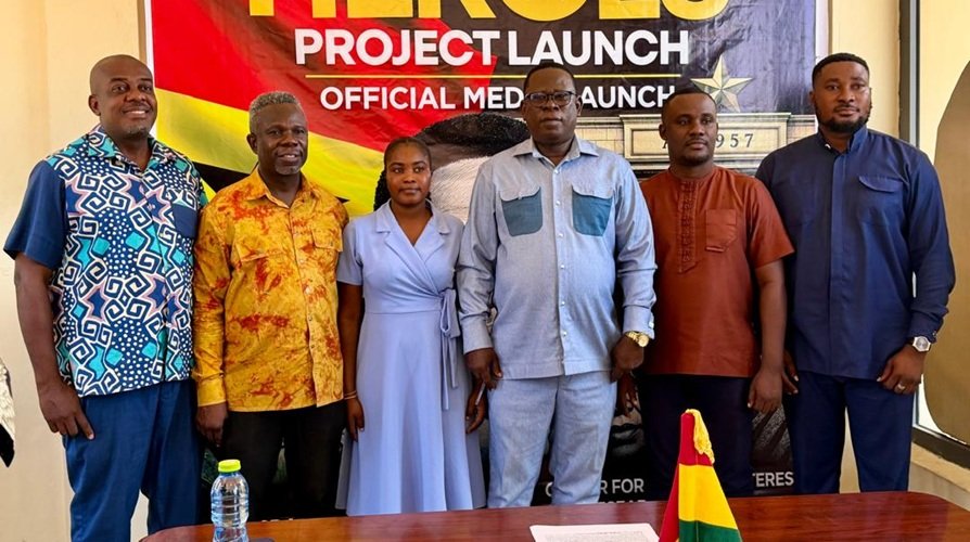 Dr Dzabaku Kudiabor (third from right) with other members of the CNIR after the launch