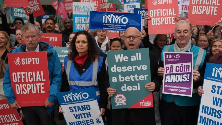 Thousands of workers on strike across Republic of Ireland
