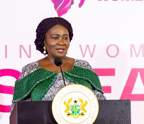 Prof. Opoku-Agyemang (inset) addressing the women at the meeting