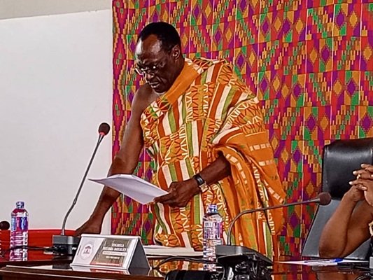 TogbeTepre Hodo IV, inducting the new paramount chiefs.