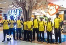 Team Ghana after arriving in Dakar