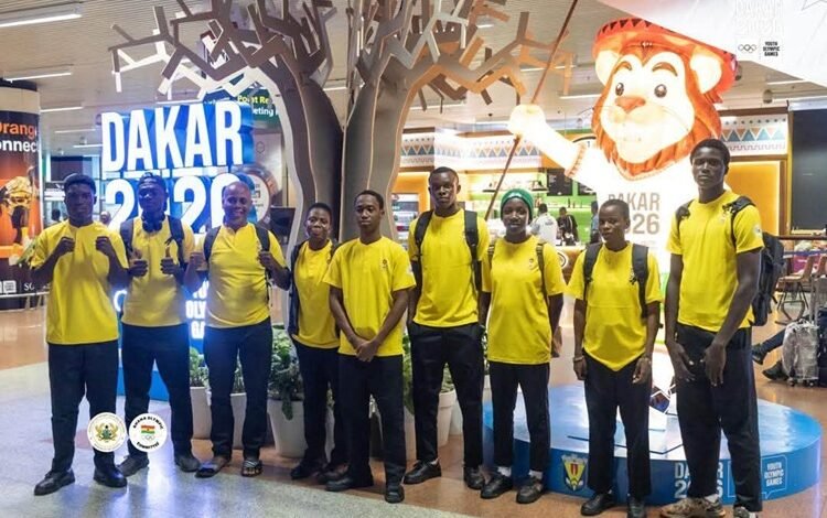 Team Ghana after arriving in Dakar