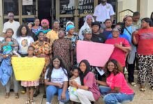 Ms Sambou (front row first from right) with participants at the programme