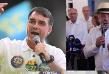 • Flávio Bolsonaro(Left) • President Lula da Silva(Right)