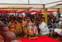Chiefs and people at theAsogli yam festival