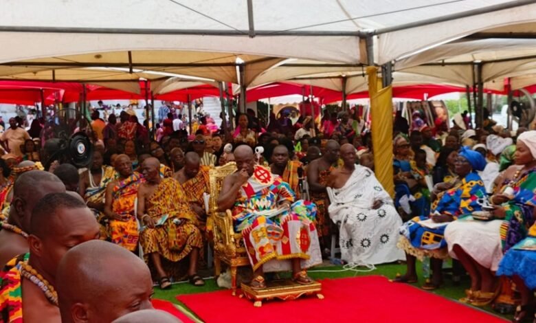 Chiefs and people at theAsogli yam festival