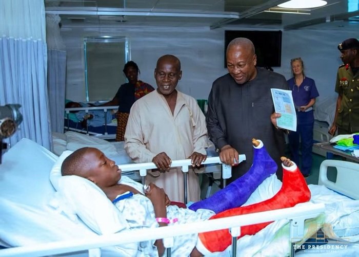 Mahama visits Global Mercy Ship at Tema port, hails its humanitarian impact