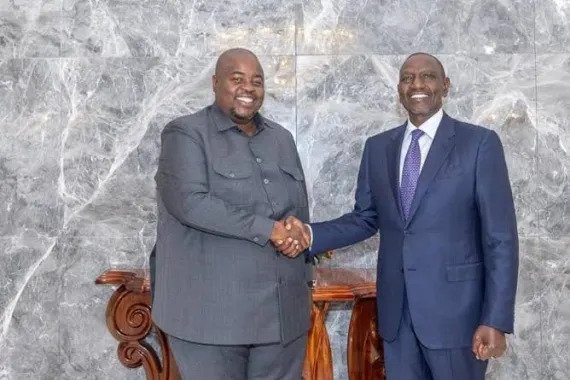 Wicknell Chivayo and Kenyan President William Ruto