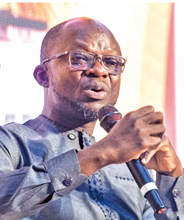 • Mr Buami, speaking on a panel at the EWN @ 10 Conference & Expo