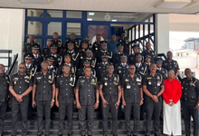 Mr Yohuno (fifth from left) with the promoted DCOP's
