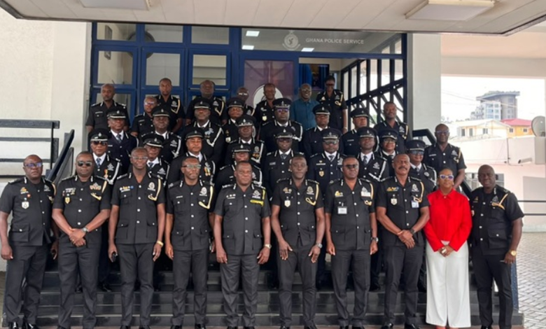 Mr Yohuno (fifth from left) with the promoted DCOP's