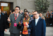 Dr Bimo Wijayanto, D-G, Taxes, Ministry of Finance, Indonesia, Ms Elsie Appau-Klu (middle) and Nurkholisoh Ibnu Aman, Vice Minister of Finance, Indonesia